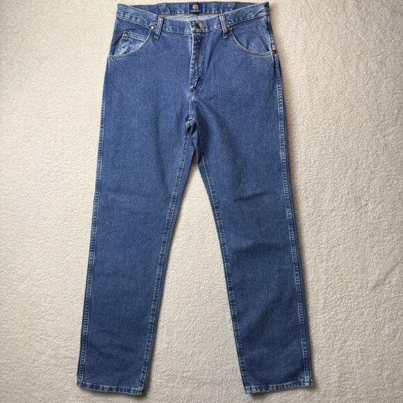 Wrangler Jeans Mens 32X34 Cowboy Cut 47MWZSW Regular Fit Faded - Picture 1 of 9